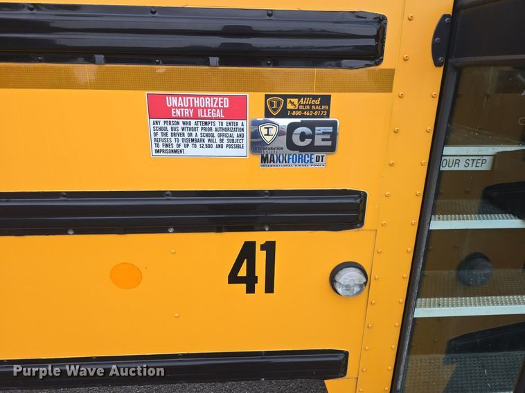 image for item EK2199 2013 IC PB10500 school bus