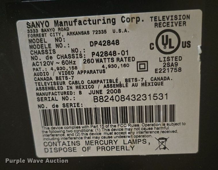 image for item EK2203 (3) televisions