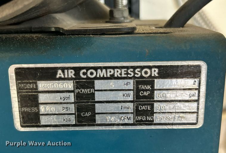 image for item EK3416 Puma TE5060V air compressor