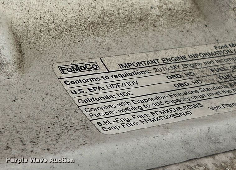 image for item EK3418 2015 Ford F550 Super Duty XL dump truck