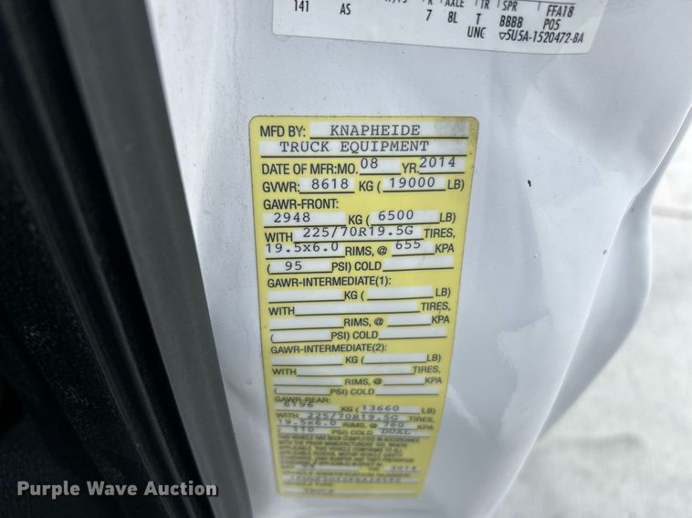 image for item EK3418 2015 Ford F550 Super Duty XL dump truck