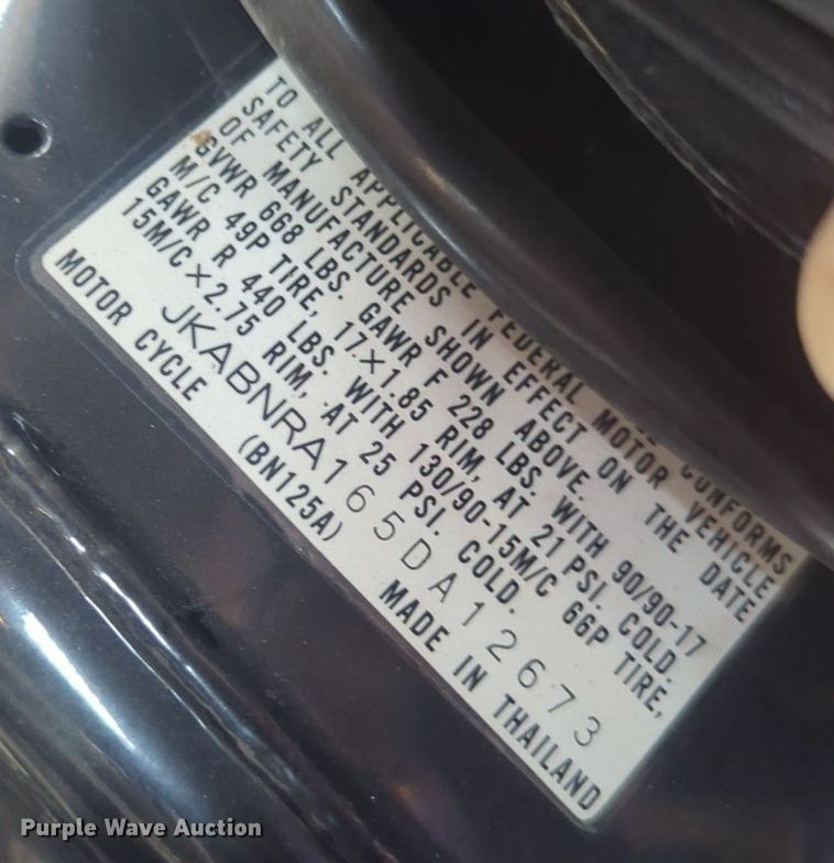 image for item EQ2128 2005 Kawasaki Eliminator motorcycle