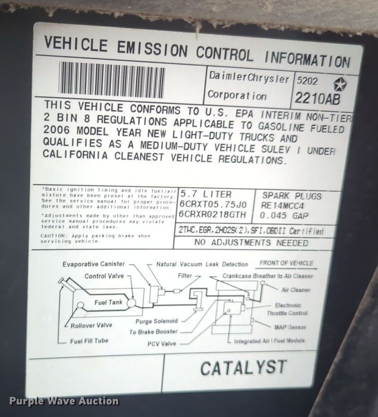 image for item EQ2204 2006 Dodge Ram 1500 Quad Cab pickup truck