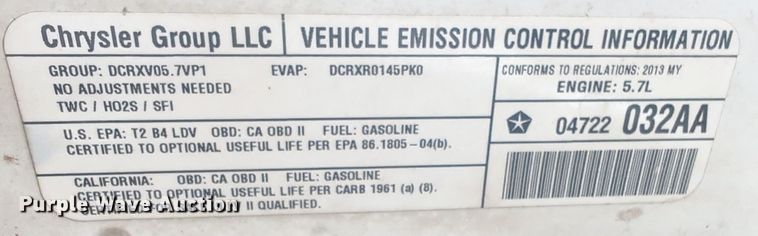 image for item EQ2205 2013 Dodge Charger Police 