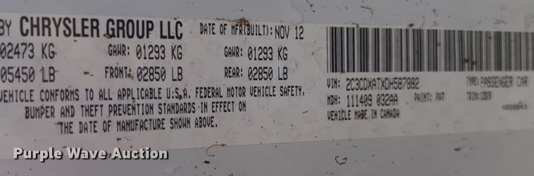 image for item EQ2205 2013 Dodge Charger Police 