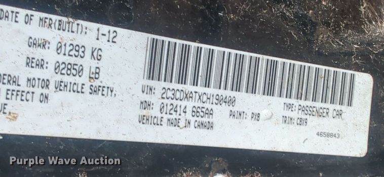 image for item EQ2206 2012 Dodge Charger Police 