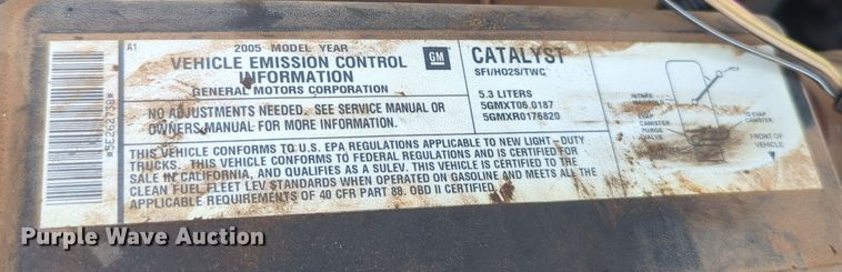 image for item EQ2207 2005 Chevrolet Silverado 1500 Ext. Cab pickup truck