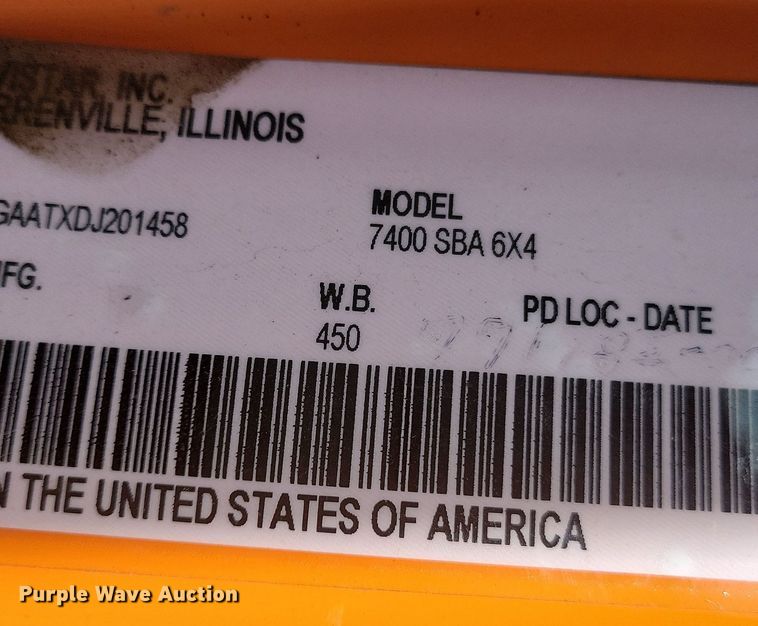 image for item JO9376 2013 International WorkStar 7000 dump truck