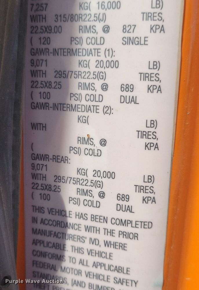 image for item JO9376 2013 International WorkStar 7000 dump truck