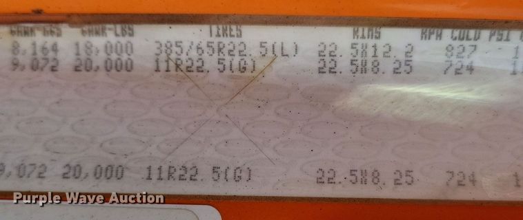 image for item JO9378 2009 Sterling LT9500 dump truck