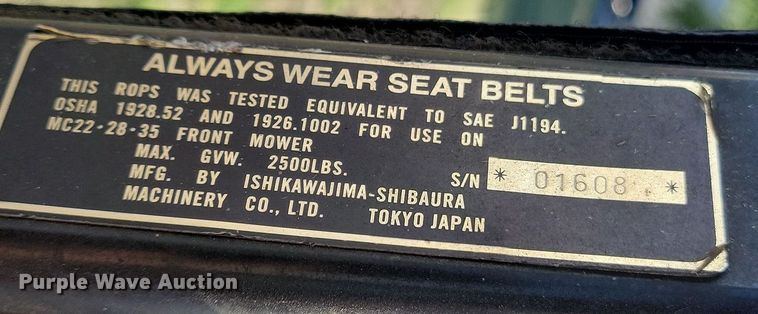 image for item JO9398 New Holland MC35 lawn mower