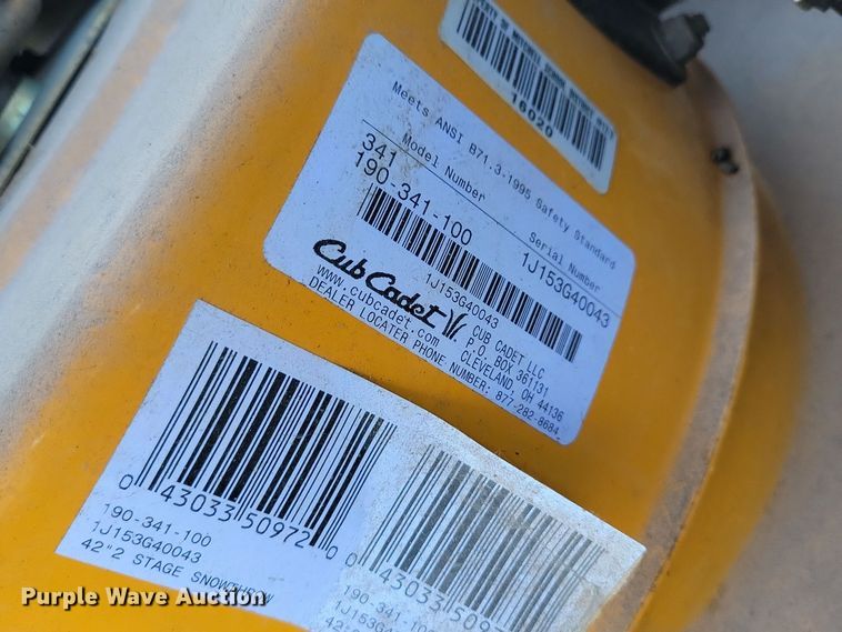 image for item JO9400 Cub Cadet 2166 lawn mower