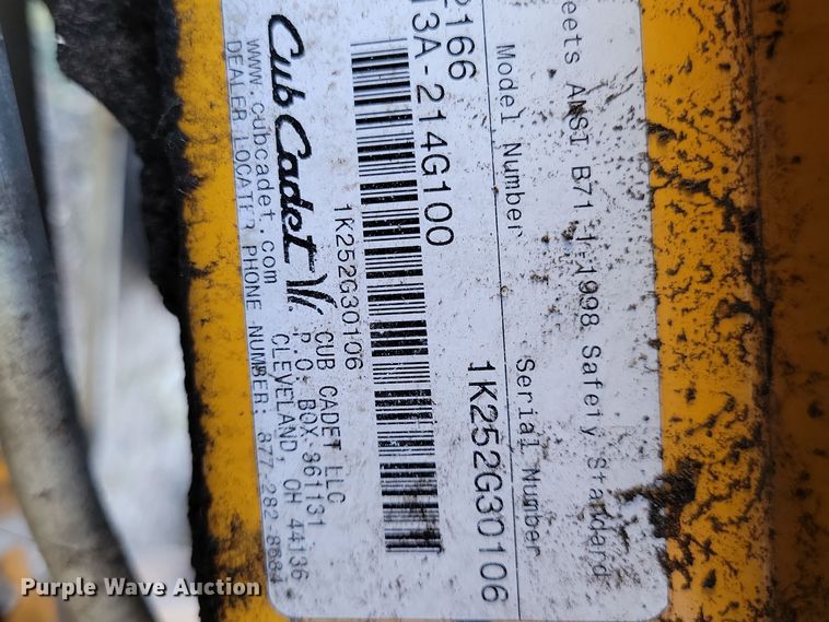 image for item JO9400 Cub Cadet 2166 lawn mower