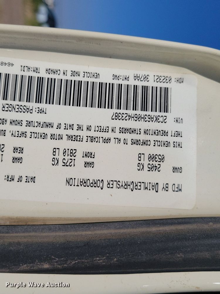 image for item JO9456 2006 Chrysler 300 