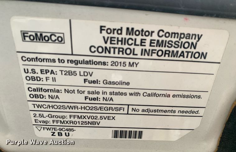 image for item JT9786 2015 Ford Fusion 