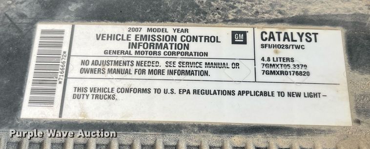 image for item LC9197 2007 Chevrolet Silverado 1500 Crew Cab pickup truck