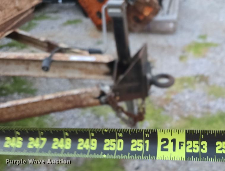 image for item LW9884 1992 Shop built utility trailer