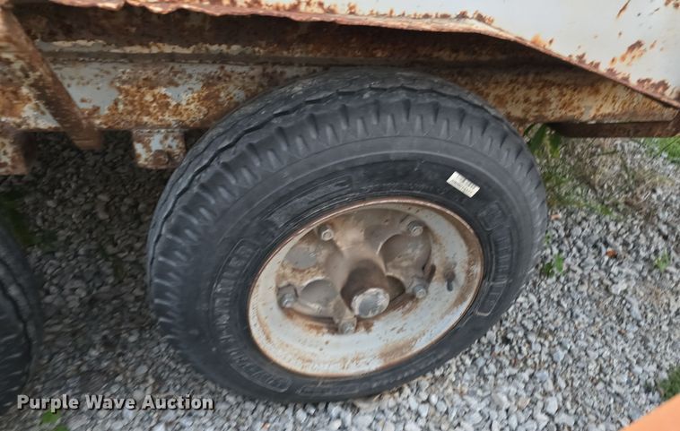 image for item LW9884 1992 Shop built utility trailer