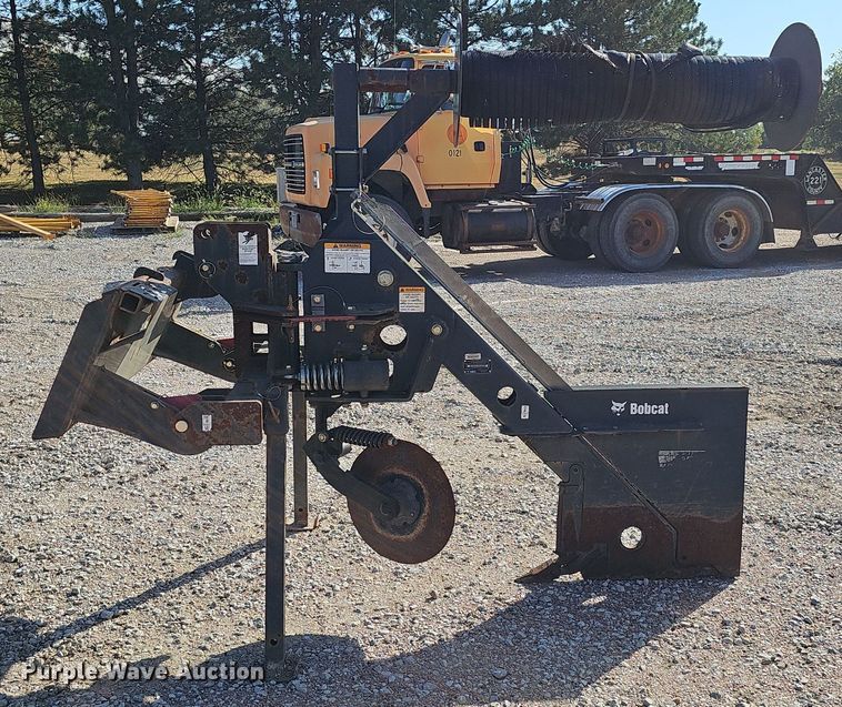 image for item LW9898 Bobcat skid steer fence installer