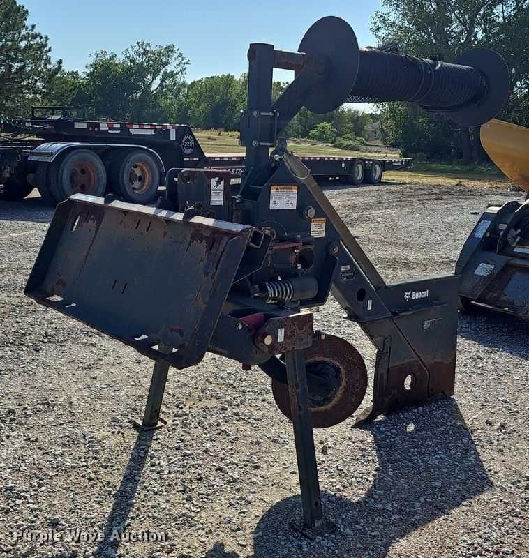 image for item LW9898 Bobcat skid steer fence installer