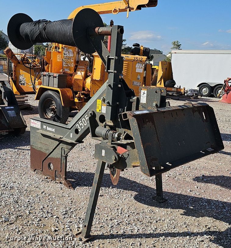 image for item LW9898 Bobcat skid steer fence installer