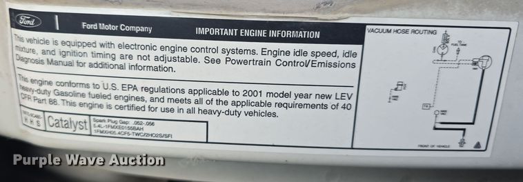 image for item LW9901 2001 Ford E350 Super Duty XLT van