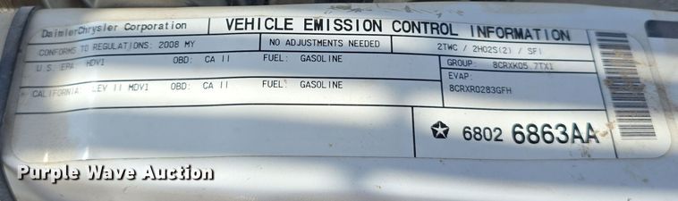 image for item LW9902 2008 Dodge Ram 2500HD pickup truck