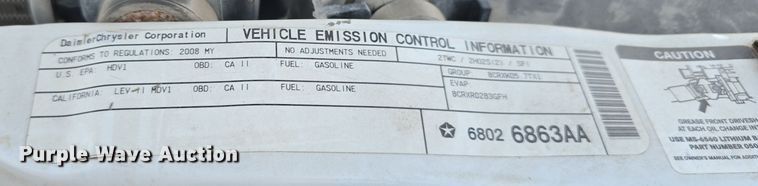 image for item LW9904 2008 Dodge Ram 2500HD pickup truck