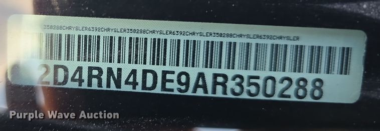 image for item LW9908 2010 Dodge Grand Caravan SE van