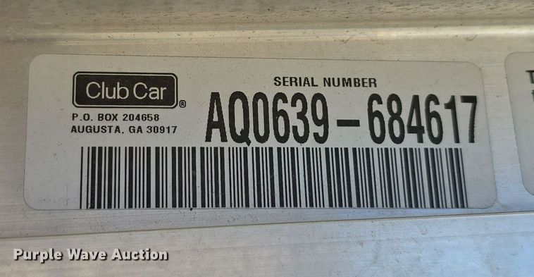image for item LW9915 2006 Club Car 34 golf cart