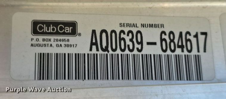 image for item LW9915 2006 Club Car 34 golf cart