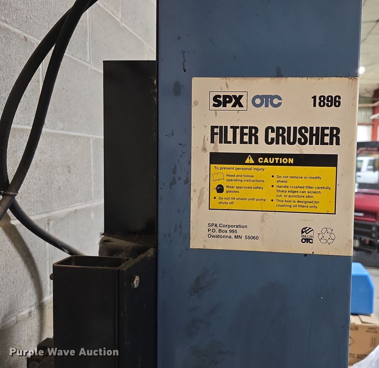 image for item LW9932 SPX OTC 1896 Pro-Crush oil filter crusher