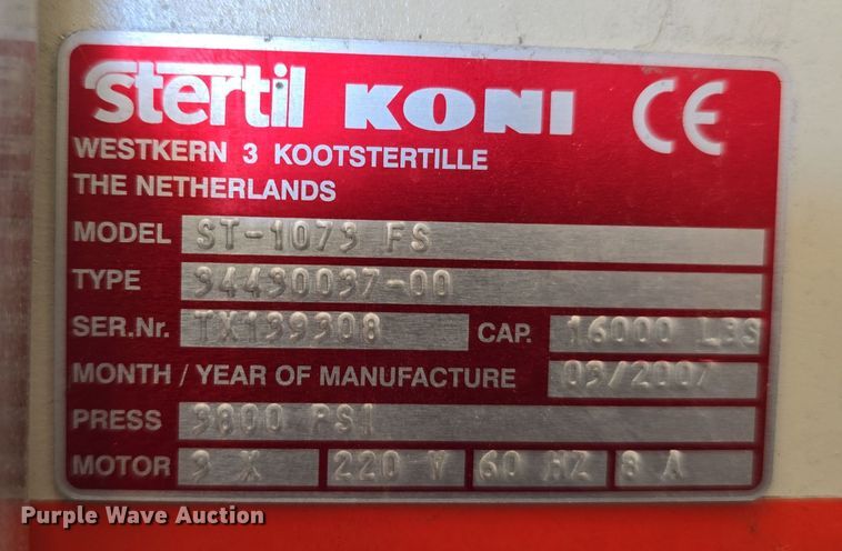 image for item LW9935 (12) Sterling Koni lifts