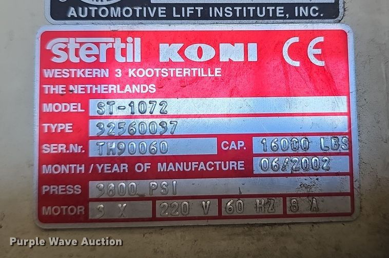 image for item LW9935 (12) Sterling Koni lifts