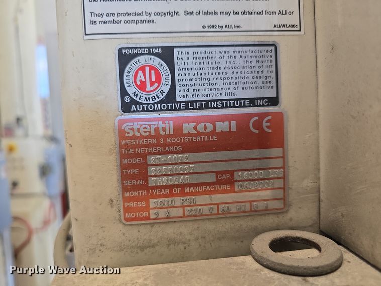 image for item LW9935 (12) Sterling Koni lifts