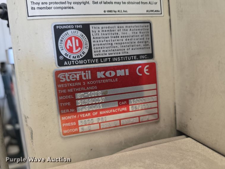 image for item LW9935 (12) Sterling Koni lifts