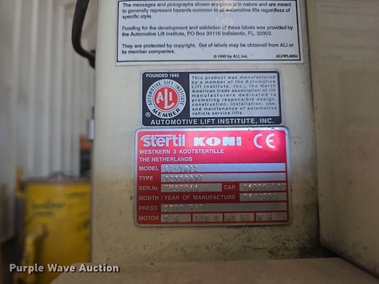 image for item LW9935 (12) Sterling Koni lifts