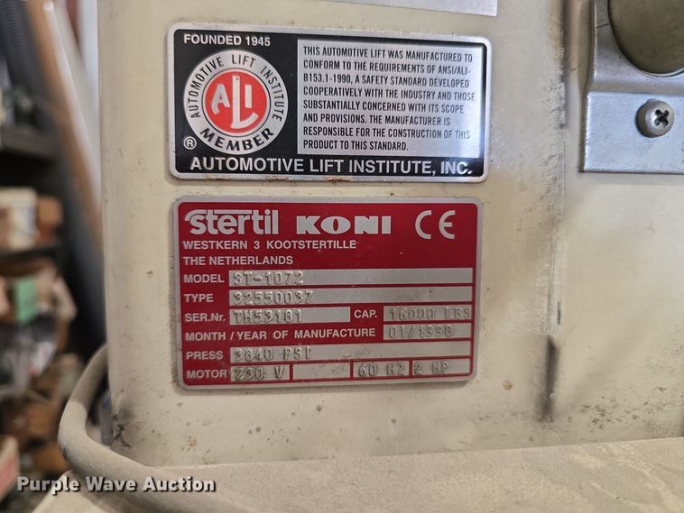 image for item LW9935 (12) Sterling Koni lifts