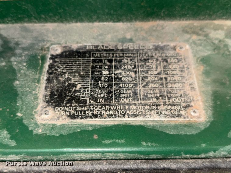 image for item MV9177 Kalamazoo  Startrite 20RF band saw 