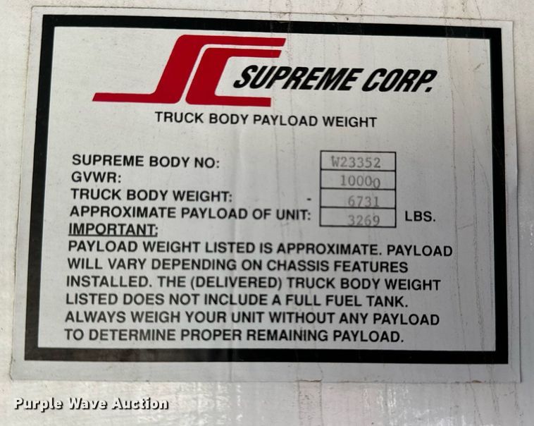 image for item MV9197 1999 Chevrolet  Express 3500 box truck