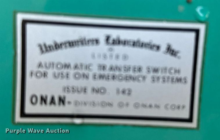 image for item MV9205 Onan 12.5JC-18R/16932AA generator