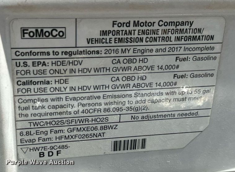 image for item MV9248 2017 Goshen Impulse Ford 220 shuttle bus