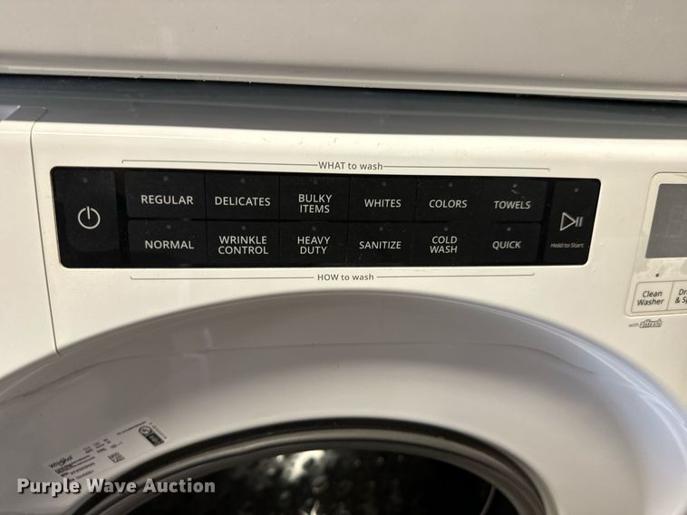 image for item MV9254 Whirlpool  washer and dryer