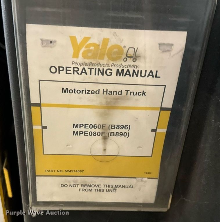 image for item MV9259 Yale MPE080LFN24T2748 order picker