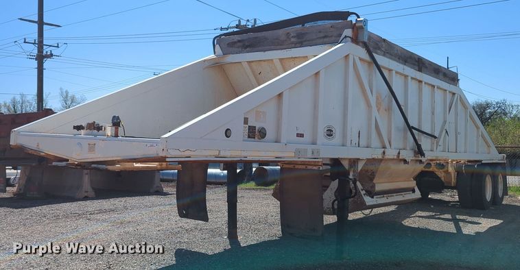 image for item NG9448 1996 Ranch Mfg Co bottom dump trailer