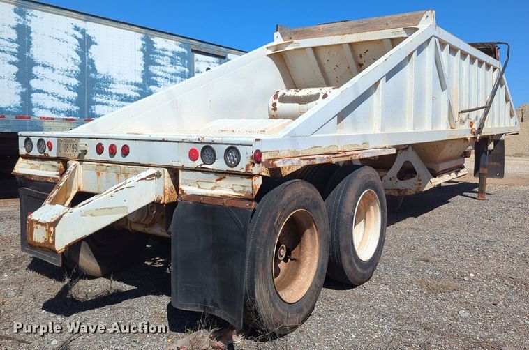 image for item NG9448 1996 Ranch Mfg Co bottom dump trailer