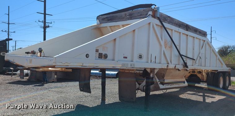 image for item NG9448 1996 Ranch Mfg Co bottom dump trailer