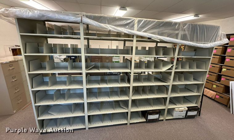 image for item NQ9018 (2) metal shelves 