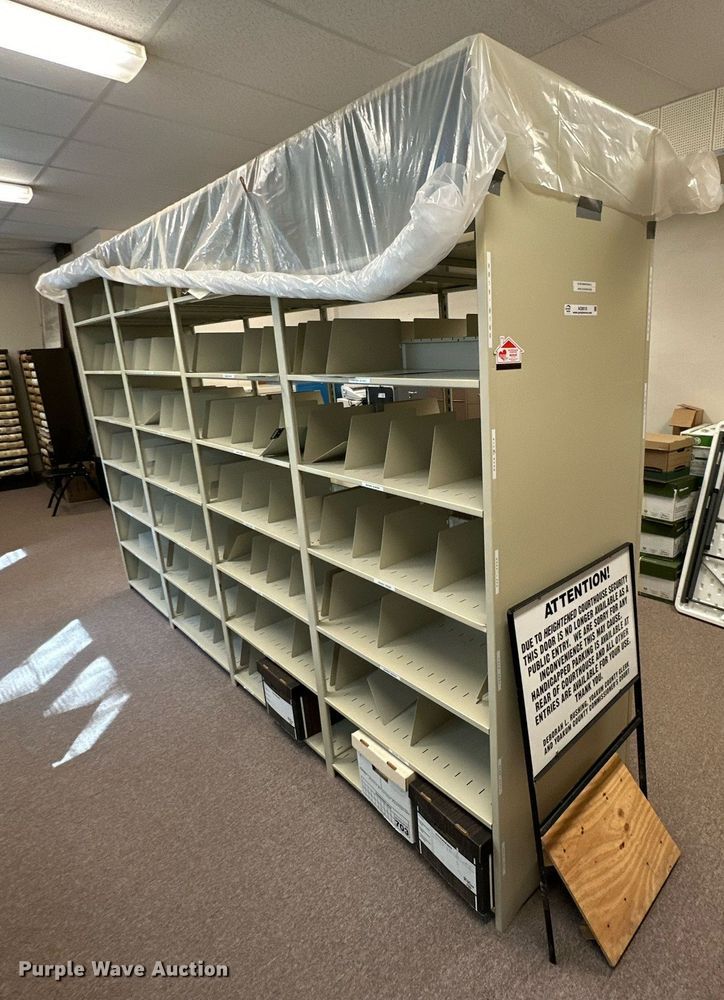 image for item NQ9018 (2) metal shelves 