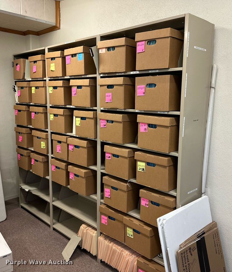 image for item NQ9018 (2) metal shelves 